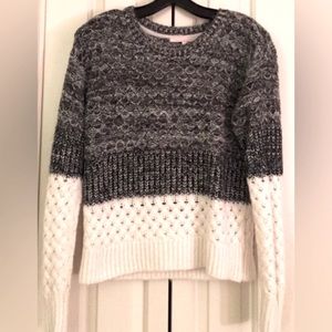 Victoria’s Secret knit sweater. Black and white knit. Excellent condition!